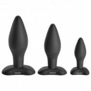 Sinful BumBum Silikon Analplugg Set - Black