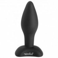 Sinful BumBum Small Silikon Analplugg - Svart