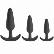 Sinful Sailor Triple Butt Plug Set - Black