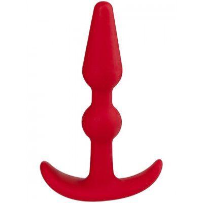Smiling Butt Plug: Small, röd