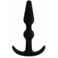 Smiling Buttplug Black 9 cm