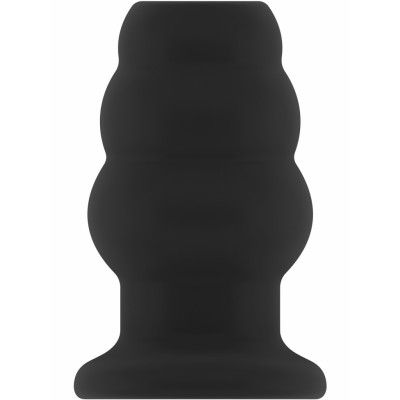 Sono: Large Hollow Tunnel Butt Plug No. 51, svart