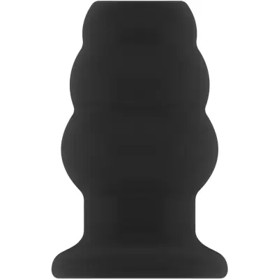 Sono: Large Hollow Tunnel Butt Plug No. 51, svart