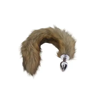 Taboom Foxtail Buttplug Silver