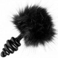 Tailz Black Bunny Tail Analplugg - Svart