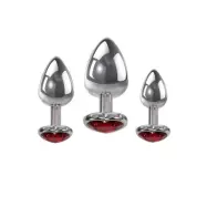 Three Heart Gem Anal Plug Set