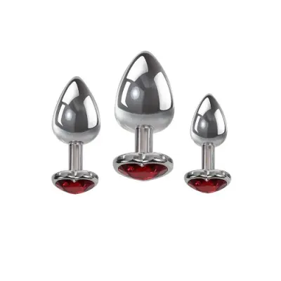 Three Heart Gem Anal Plug Set