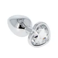 Toyz4Lovers: Heart Diamond Plug Small, transparent