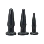 Toyz4Lovers: Timeless, Happy Set Anal Plugs, svart