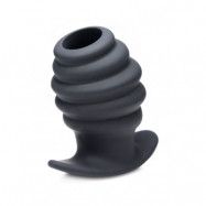 Tunnel Ribbed Anal Plug - Large