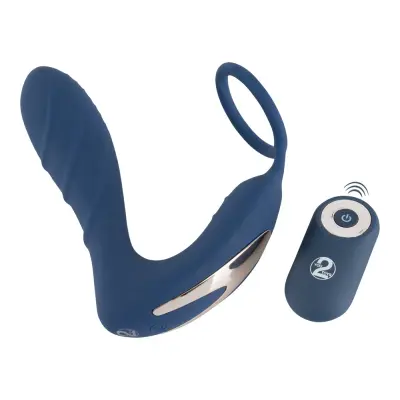 Vibrating Prostate Plug with Cock Ring