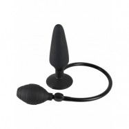 You2Toys: True Black, Inflatable Butt Plug, large