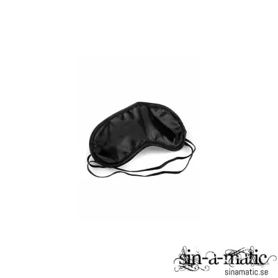 Ögonbindel - svart, silke