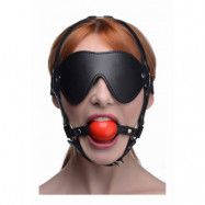 Blindfold Harness with Ball Gag