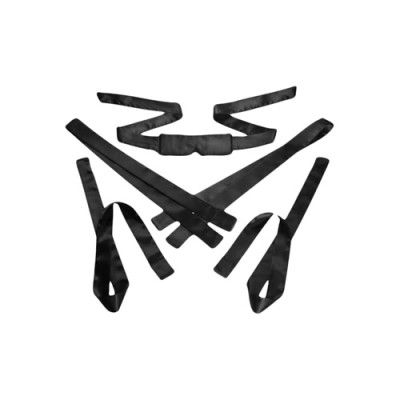 Bordeaux 5 Piece Satin Bondage Set - Black