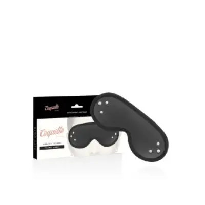 Coquette Chic Desire Fantasy Vegan Leather Blind Mask With Neoprene Lining