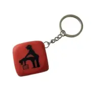 Diablo Picante Red Dice Keychain With Poses