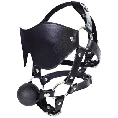 Eye Mask Harness With Ball Gag