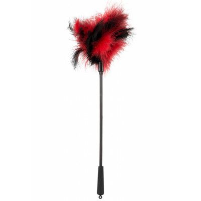Feather Wand Black/Red