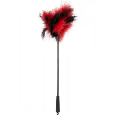 Feather Wand Black/Red