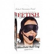 FETISH FANTASY BLINDFOLD BALL GAG - ÖGON MASK