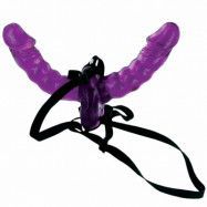 Fetish Fantasy Double Delight Strap-on - Purple