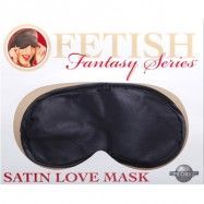 FETISH FANTASY SATIN LOVE MASK - BLACK - ÖGONMASK