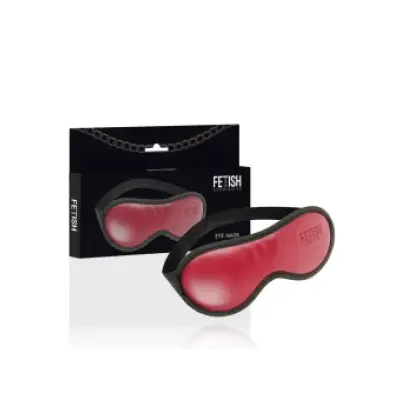 Fetish Submissive Dark Room Vegan Leather Mask With Neoprene Lining