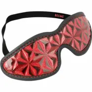 Premium Blind Mask - Ögonbindel i Veganskt läder med neopren foder - Röd