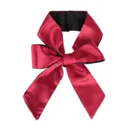 Satin Long Blindfold Red