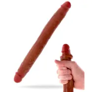 Silicone Foreskin Double Dong 35 cm