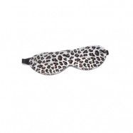 Silver Leopard Blindfold