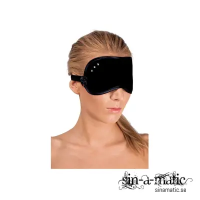 Svart ögonbindel med snygga dekorationer