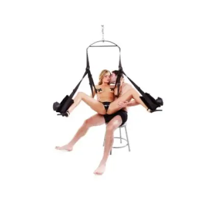 Fetish Fantasy Series Spining Fantasy Swing Black