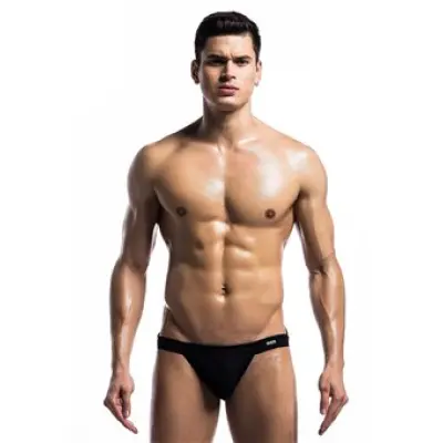 Mob Eroticwear Fetish Swim Jockstrap Black