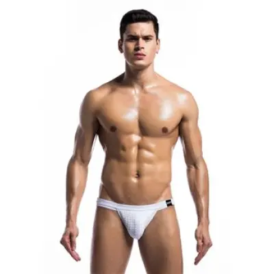 Mob Eroticwear Fetish Swim Jockstrap White