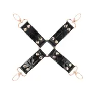 Begme Black Edition Vegan Leather Hog Tie