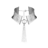 Bijoux Désir Métallique Silver Metallic Necklace