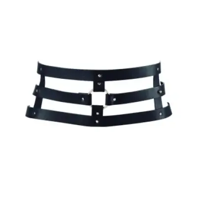 Bijoux Indiscrets Maze Belt With Strap Black
