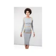 Bijoux Indiscrets Maze Harness Dress Shape Brown