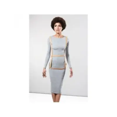 Bijoux Indiscrets Maze Harness Dress Shape Brown