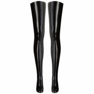 Black Latex Stockings L/XL