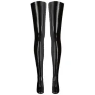 Black Latex Stockings XS