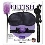 FETISH FANTASY BEDROOM LOVER'S KIT - PISKA - ÖGONBINDEL - GAG BALL - FJÄDER