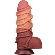 Dual Layered Silicone Cock With Rope 24,5 cm