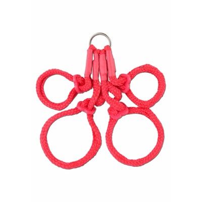 FETISH FANTASY JAPANESE SILK ROPE HOGTIE RED - BONDAGE REP