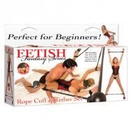 FETISH FANTASY ROPE CUFF+TETHER SET