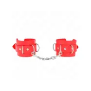 Kink 3 D-Ring Wrist Restraints Adjustable Red 17.5-25 Cm X 6 Cm