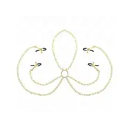 Kink 4 Nipple And Clit Clamps Adjustable Gold