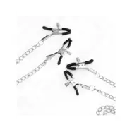 Kink 4 Nipple And Clit Clamps Adjustable Silver